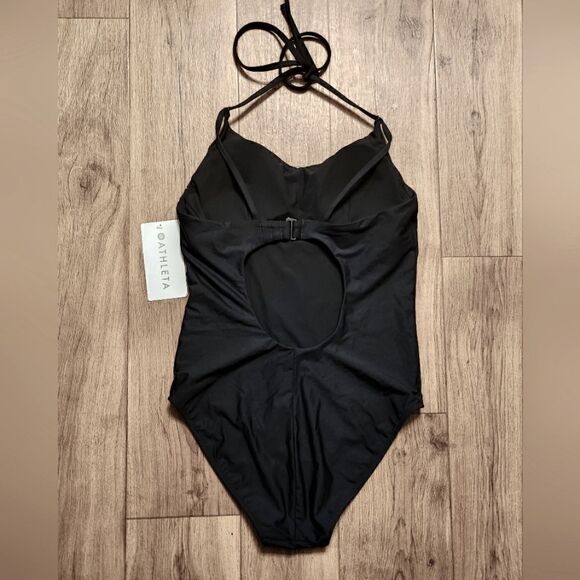 Athleta Keyhole One Piece Swimsuit Black Size ST - Picture 5 of 8